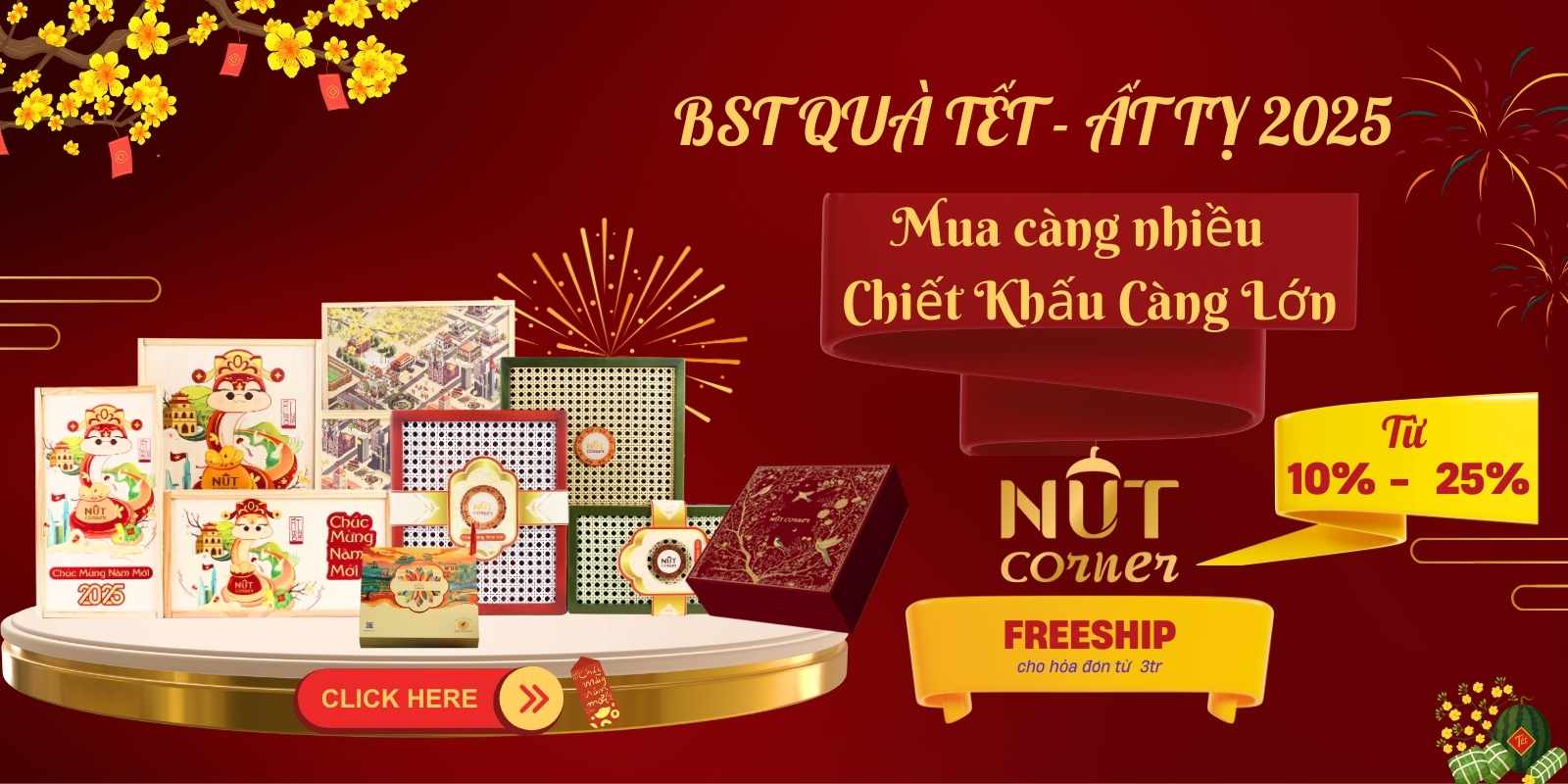 km quà tết doanh nghiệp Nut Corner